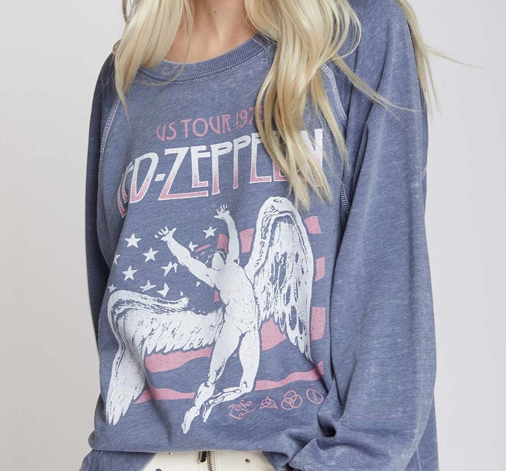 Led ZeppelinOversized Sweatshirt - Blue Granite - Jaffi's