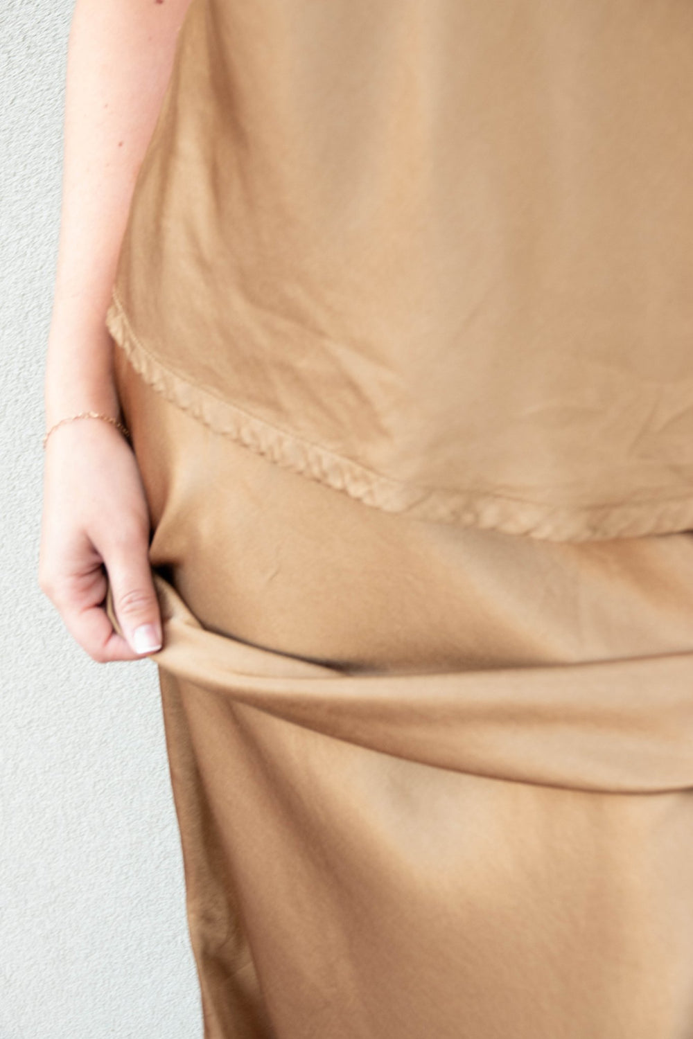 Leila Bias Cut Skirt - Gold - Jaffi's