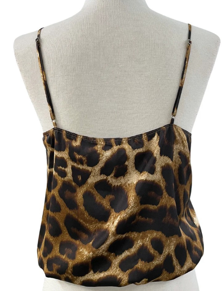 Brown Black Cheetah Leona Top