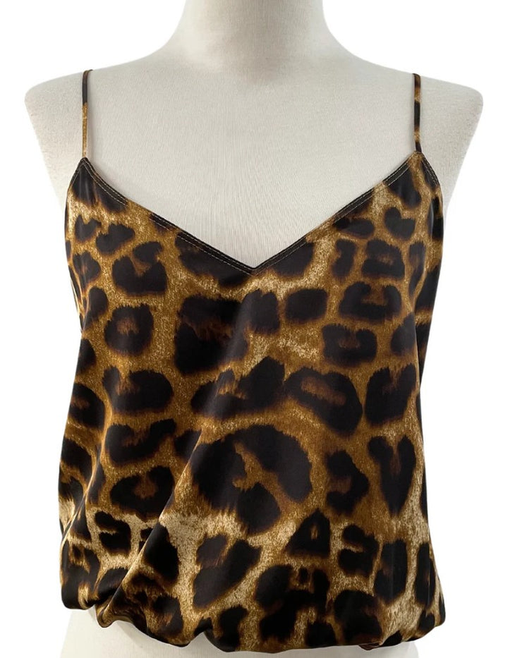 Brown Black Cheetah Leona Top