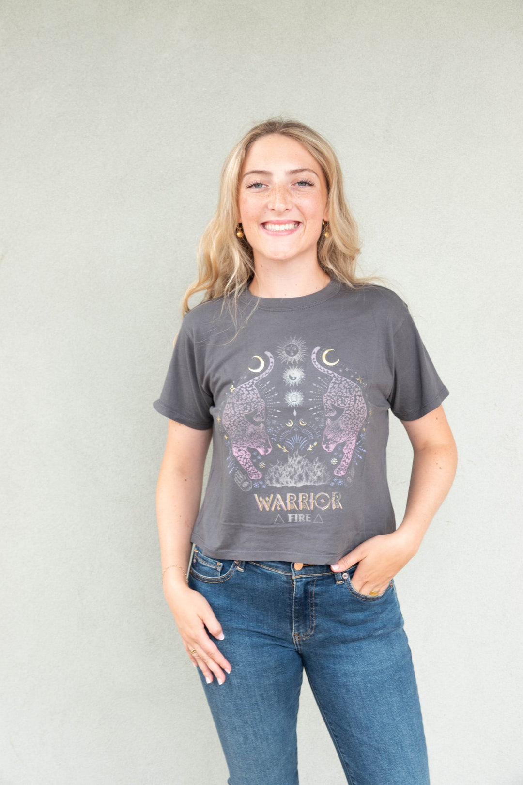 Leopard Spirit Mercury Tee - Vintage Black - Jaffi&