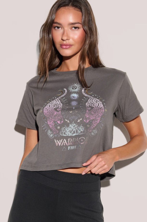 Leopard Spirit Mercury Tee - Vintage Black - Jaffi&