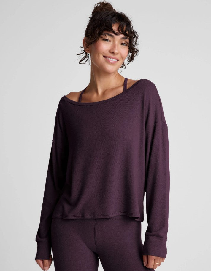 Let Loose Pullover - Eggplant