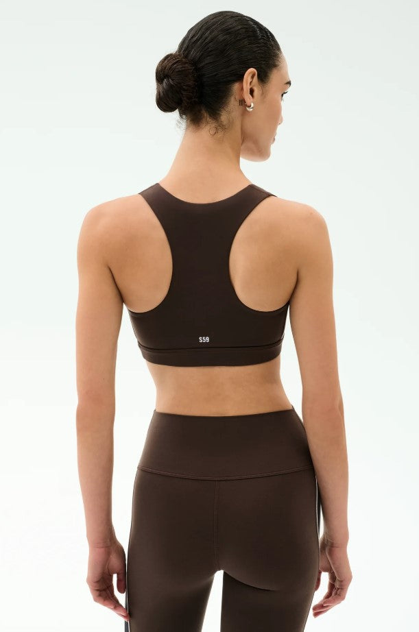 Lexi Rigor Bra - Dark Chocolate/Black