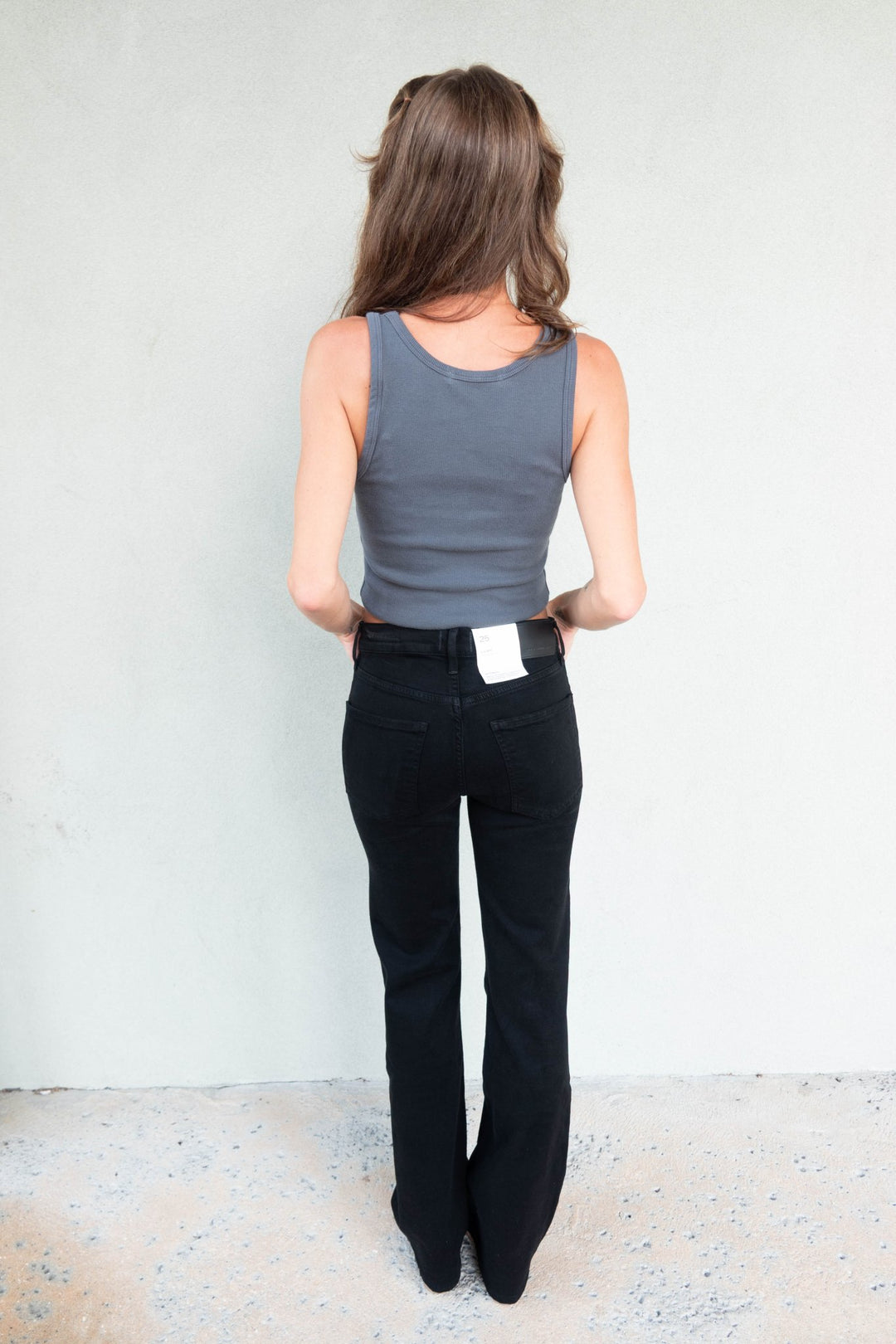 Lilah 32.5" High Rise Bootcut - Plush Black - Jaffi&