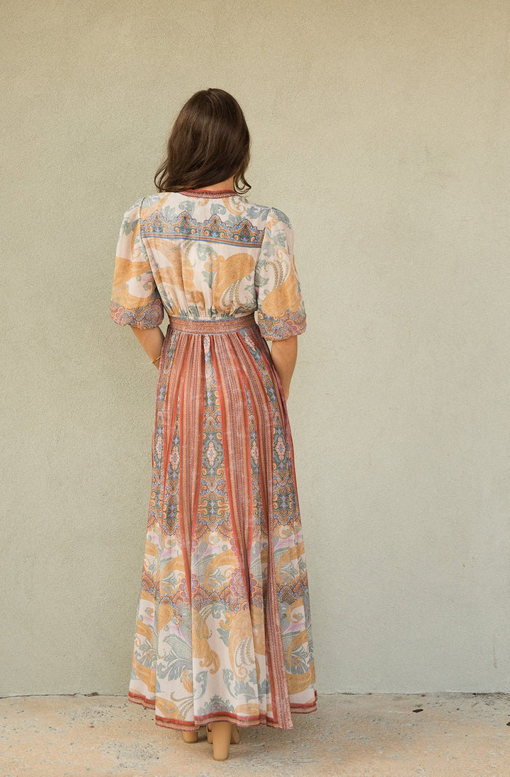 Liliosa Maxi Dress - Brown - Jaffi&