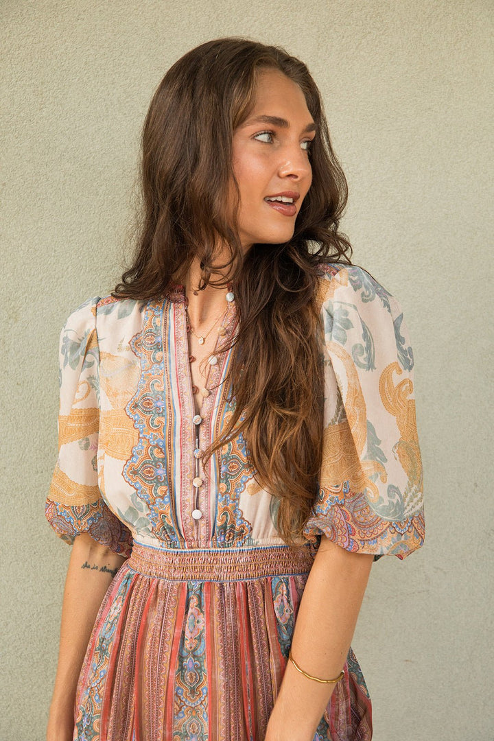 Liliosa Maxi Dress - Brown - Jaffi&