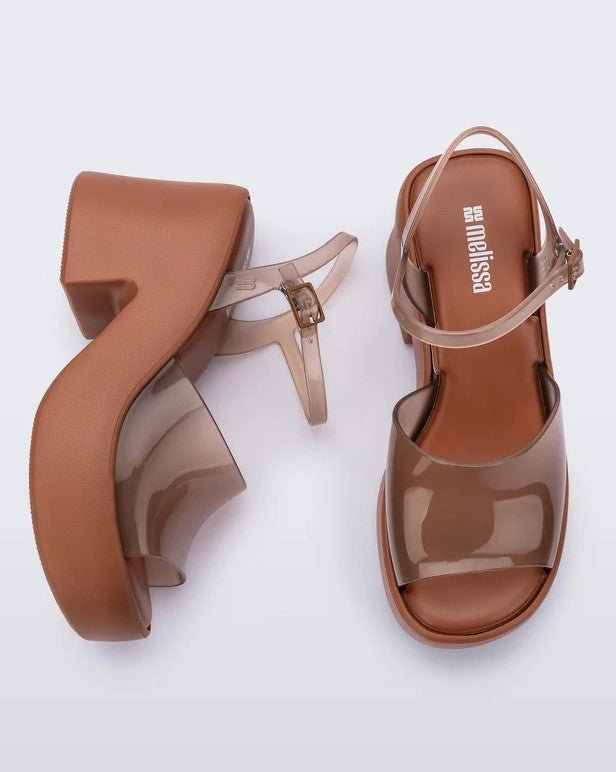 Lina Platform - Brown/Transparent - Jaffi's