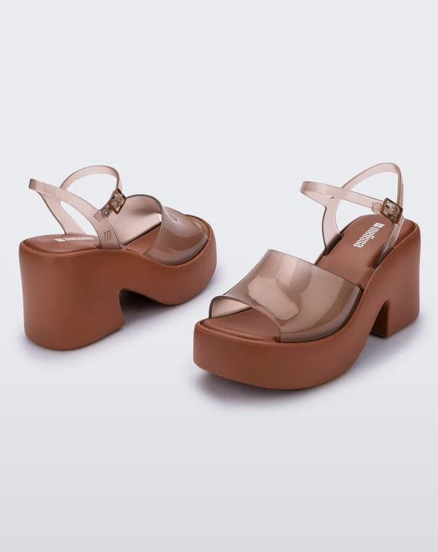 Lina Platform - Brown/Transparent