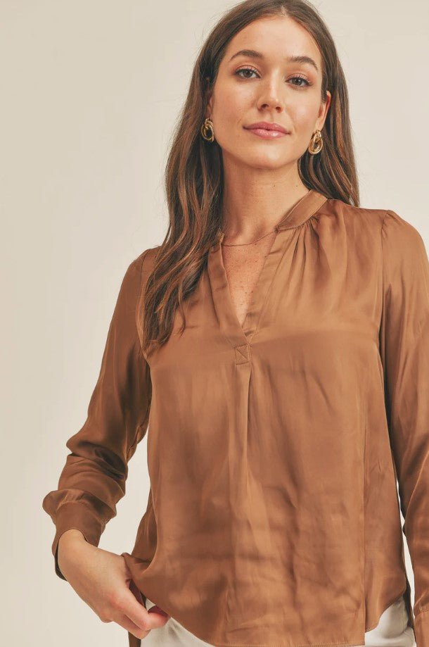 Lindsey Blouse - Bronze - Jaffi's