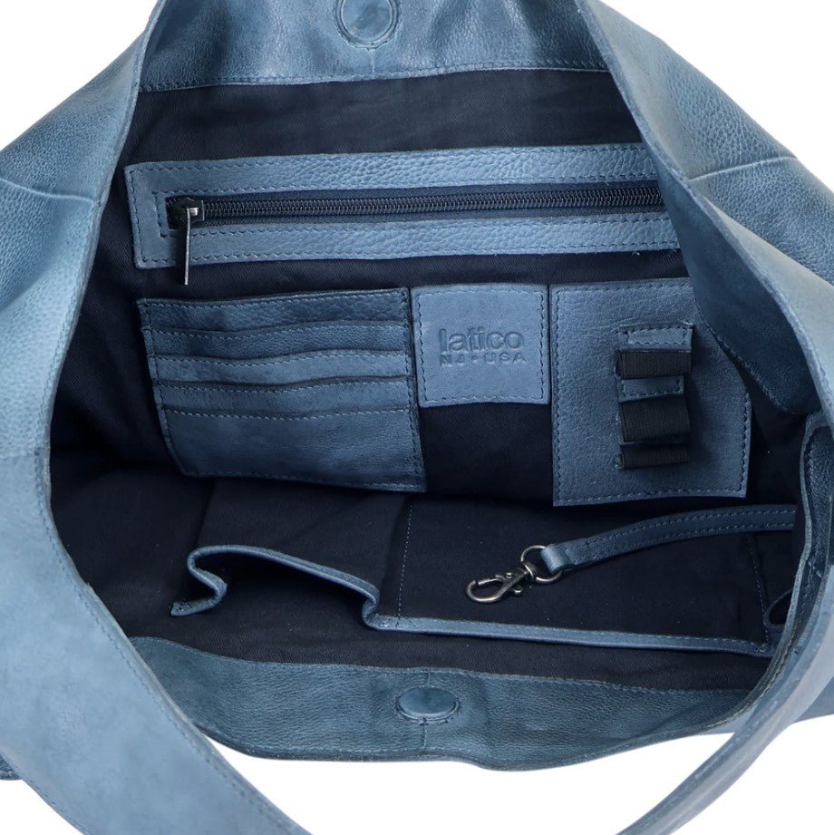Lindsey Tote/Shoulder Bag - Denim Blue - Jaffi's