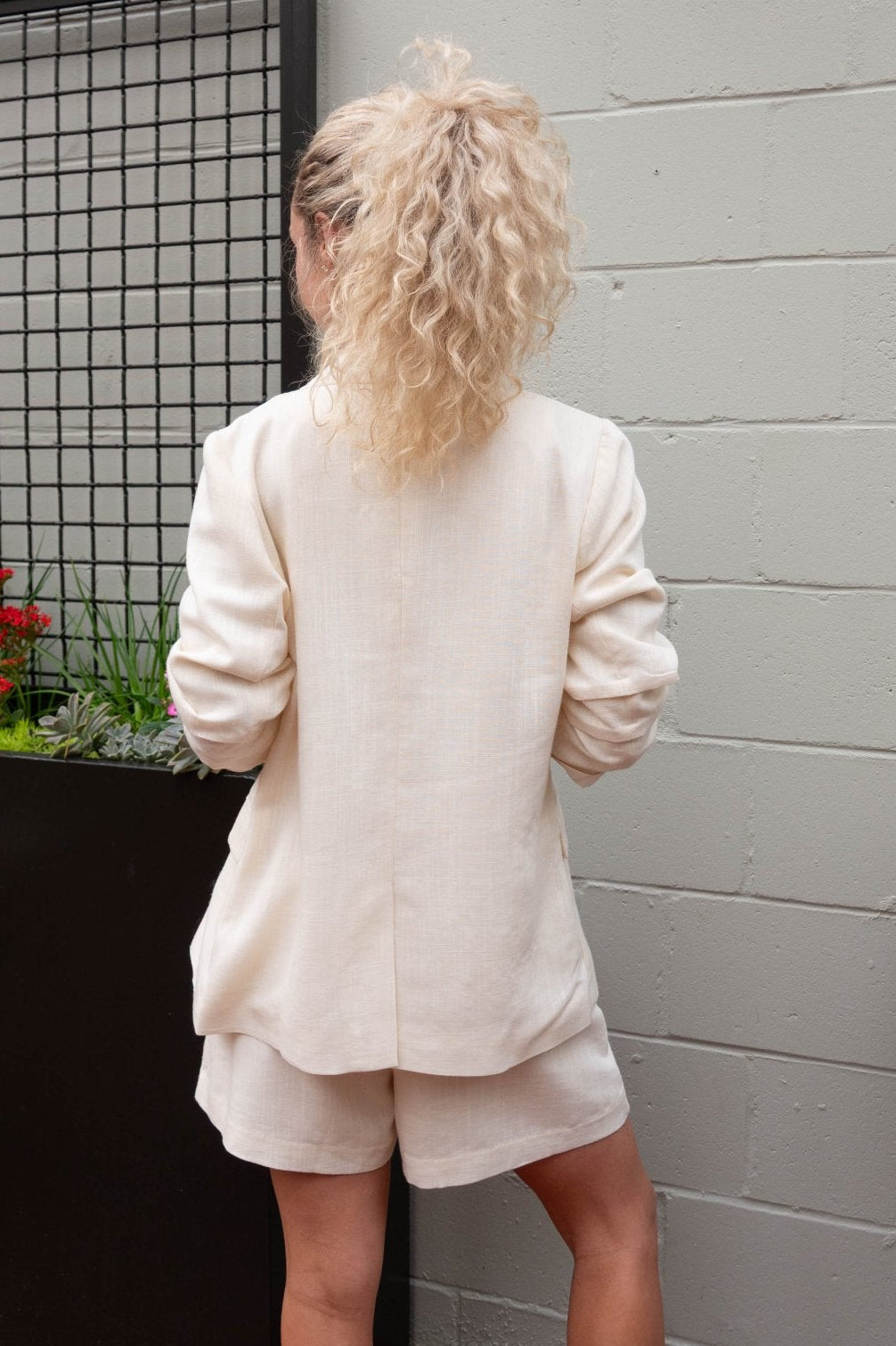 Linen Trouser Short - Ecru - Jaffi's