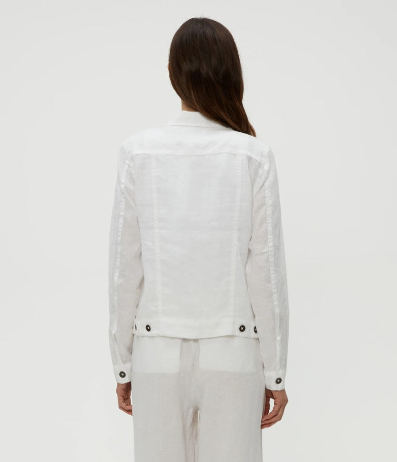Linen Jean Trucker Jacket