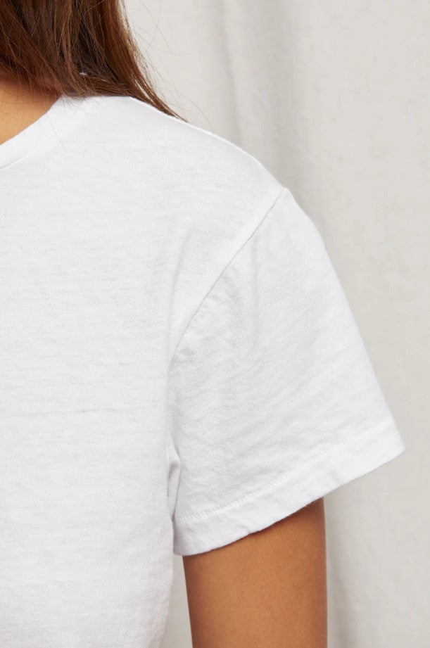 Lisa Slim Crew Tee - White