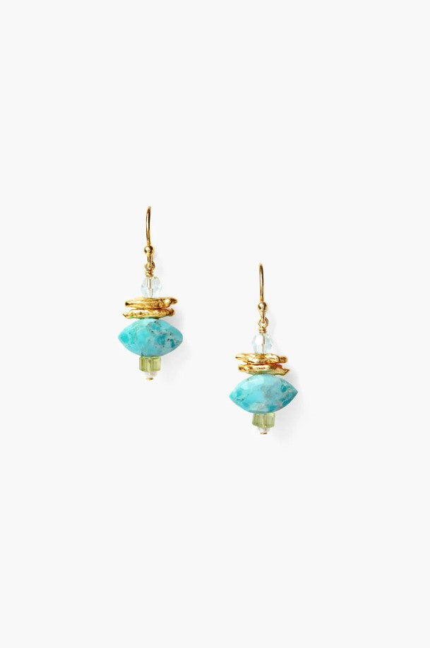 Lisbeth Drop Earring - Turquoise Mix