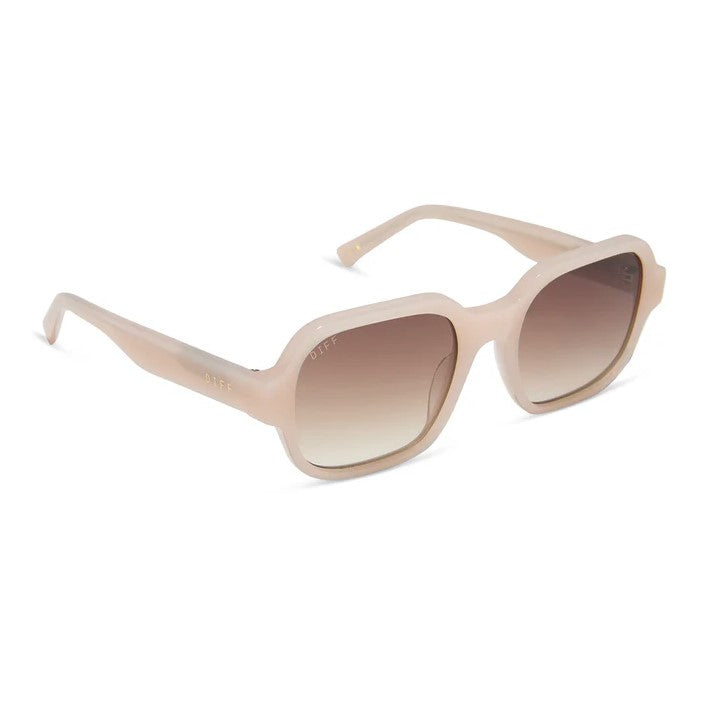 Lola Sunglasses - Milky Blush + Brown Gradient