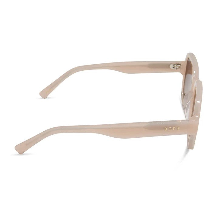 Lola Sunglasses - Milky Blush + Brown Gradient