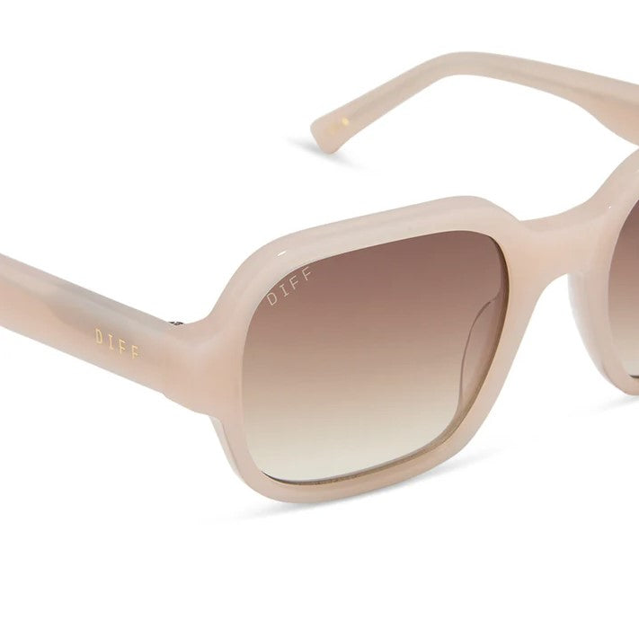 Lola Sunglasses - Milky Blush + Brown Gradient