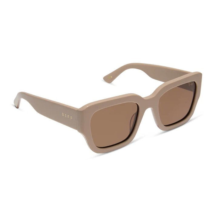 Loren Sunglasses - Almond + Brown