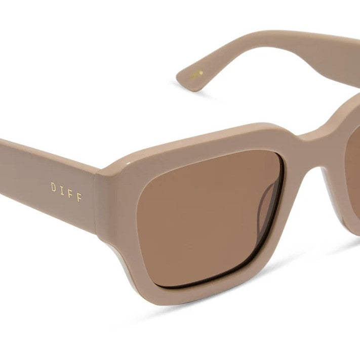 Loren Sunglasses - Almond + Brown