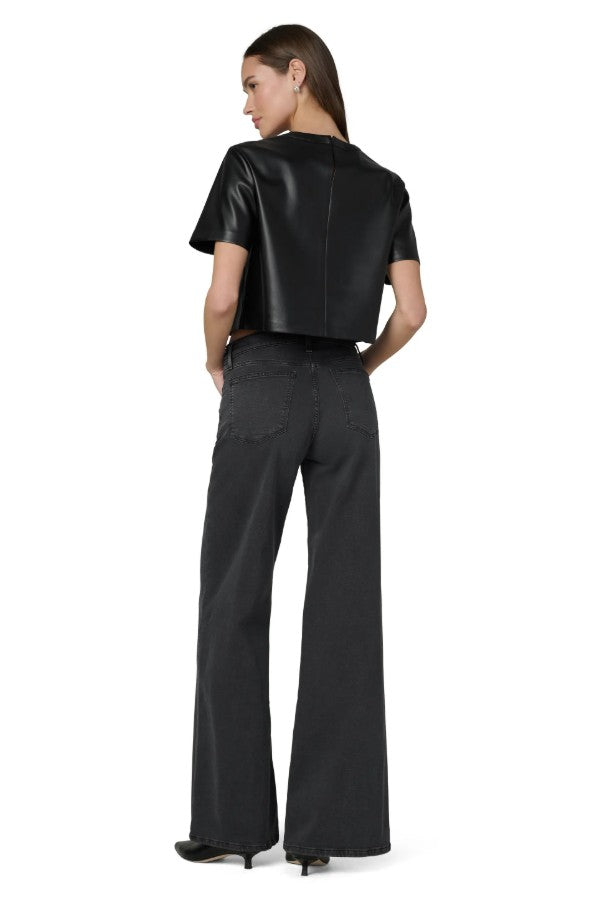 Lou Lou Low Rise Wide Leg - Black Cat