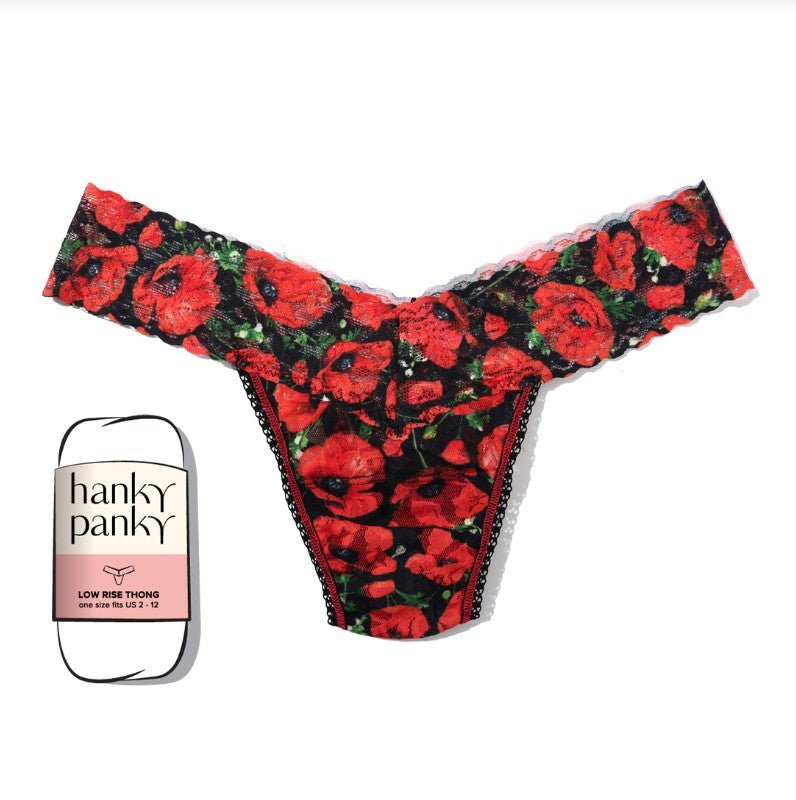 Low Rise Thong - Poppy Holiday - Jaffi's