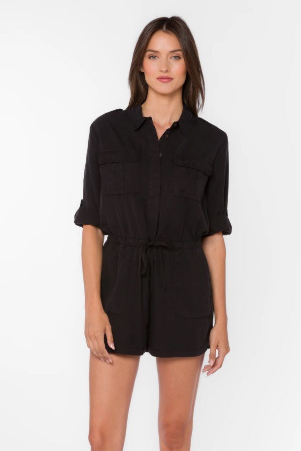 Luba Romper - Black - Jaffi's