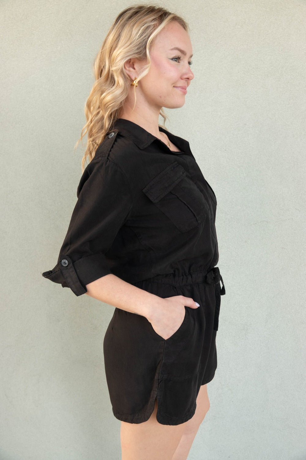 Luba Romper - Black - Jaffi's