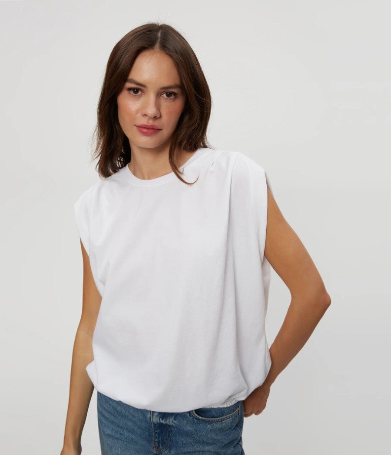 Luca Bubble Tee - White - Jaffi's