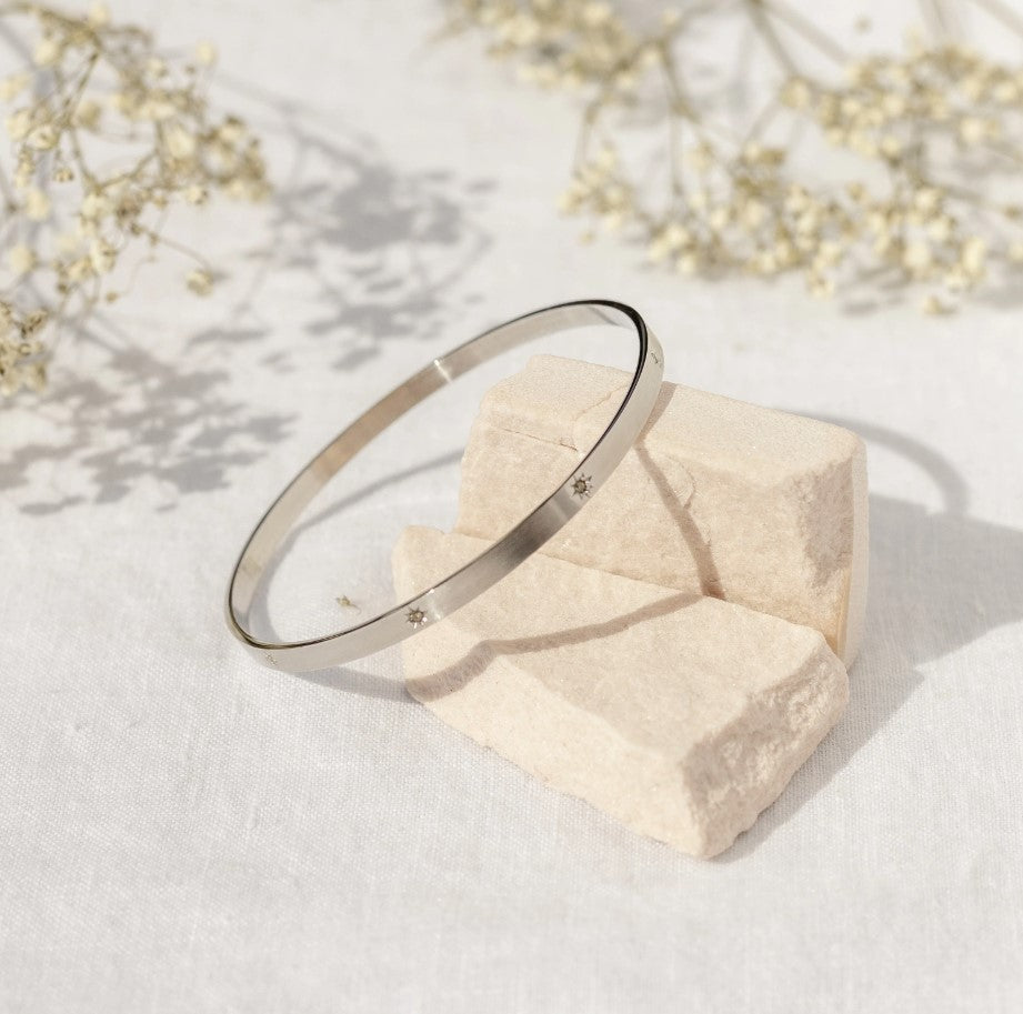 Silver Lucent Bangle