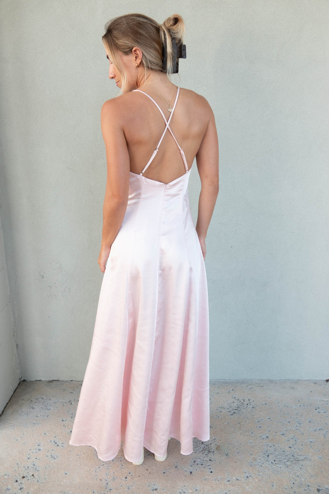 Luella Slip Dress - Pink - Jaffi's