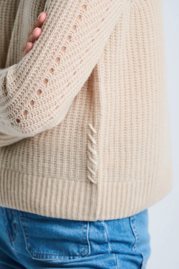 Luxe Softie Cashmere Sweater - Latte