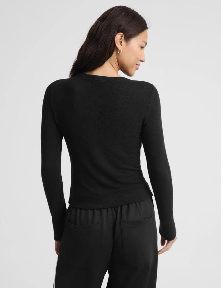 LuxeLayer Fitted Cardigan - Black - Jaffi's