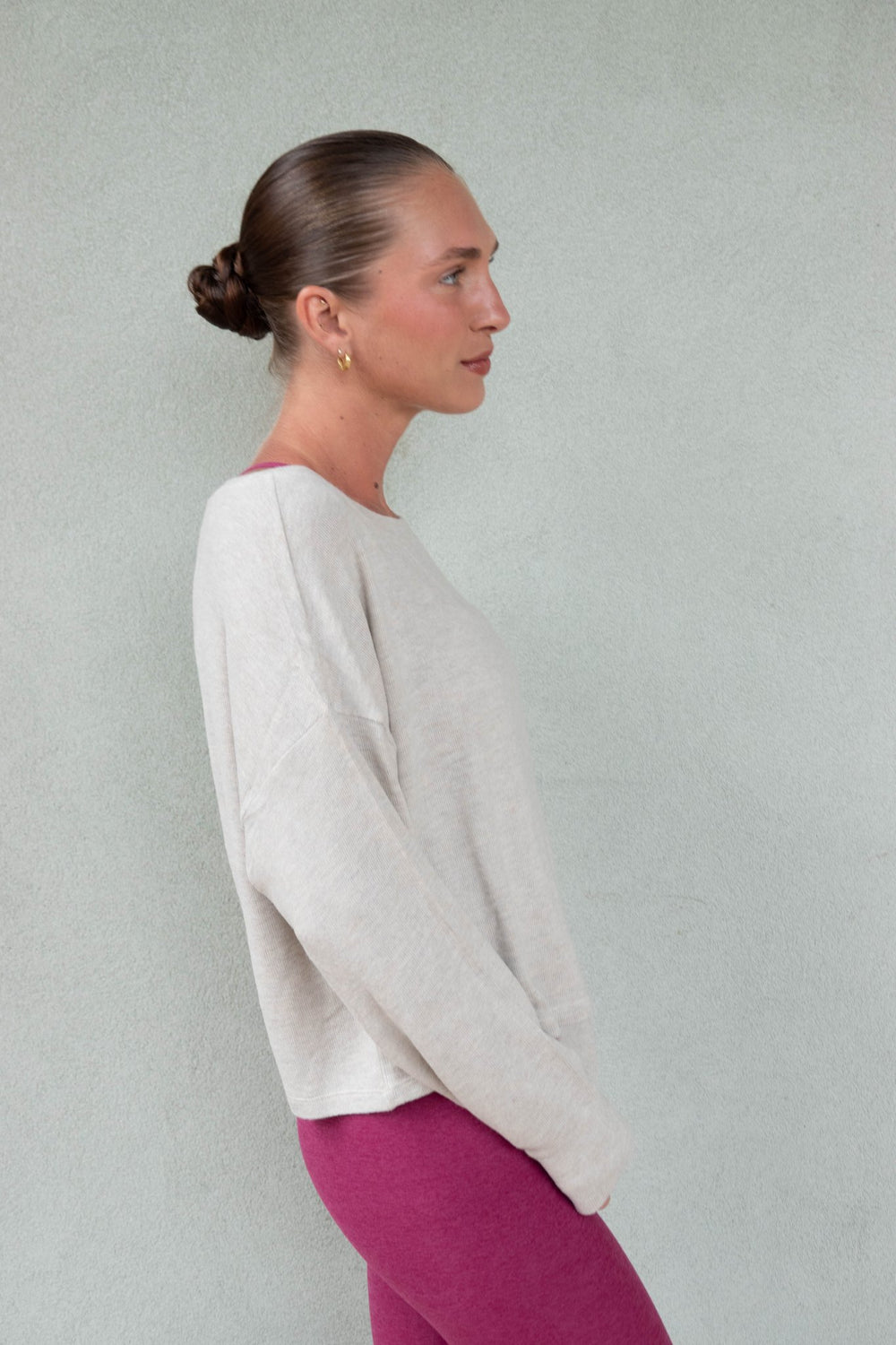 LuxeLayer Pullover - Oatmeal Heather - Jaffi's