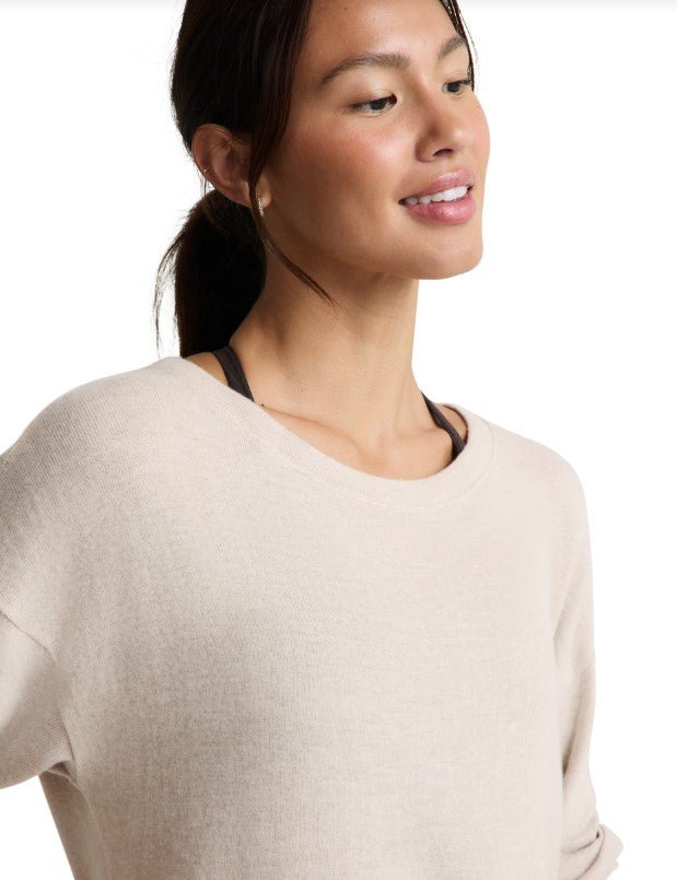 LuxeLayer Pullover - Oatmeal Heather - Jaffi&
