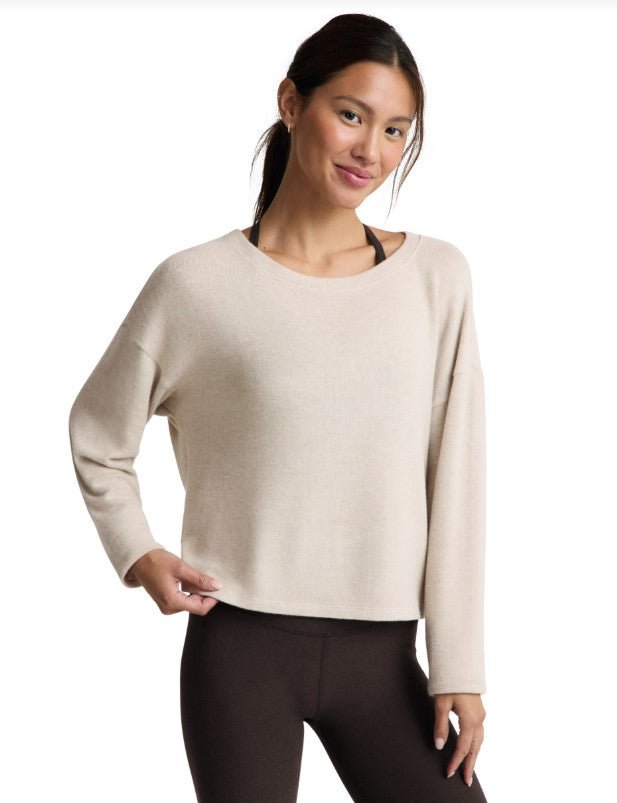 LuxeLayer Pullover - Oatmeal Heather - Jaffi's