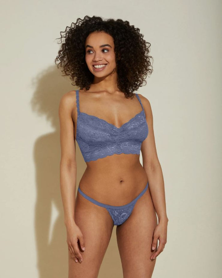 Never Say Never Sweetie Bralette - Luzerne Blue