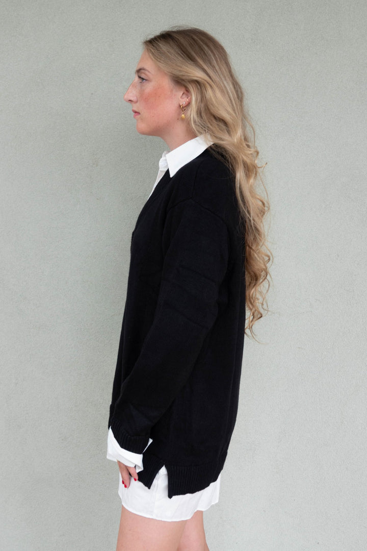 Lyle Collared Sweater Dress - Jaffi&