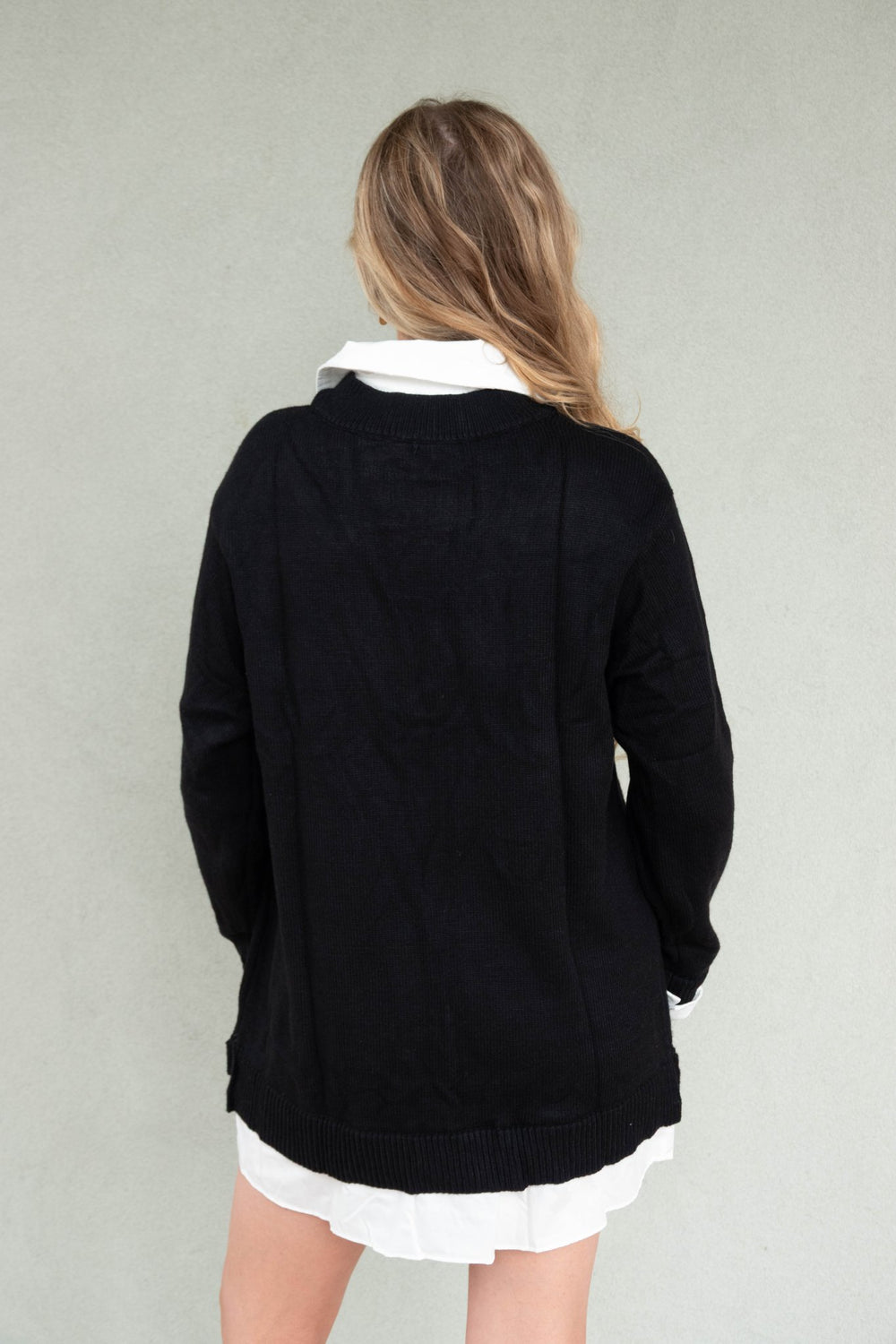 Lyle Collared Sweater Dress - Jaffi's