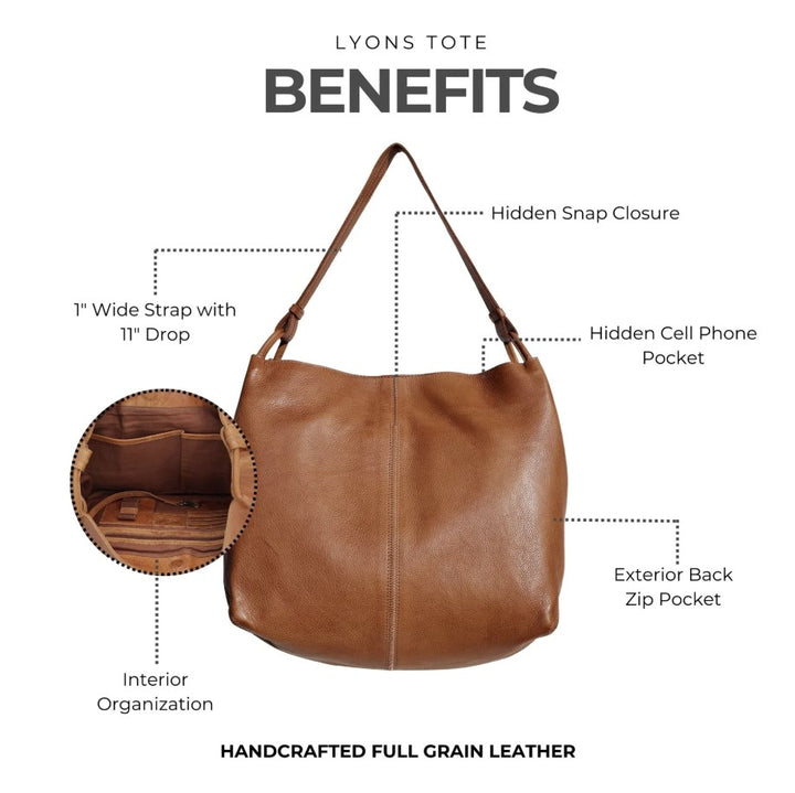Lyons Tote - Cognac