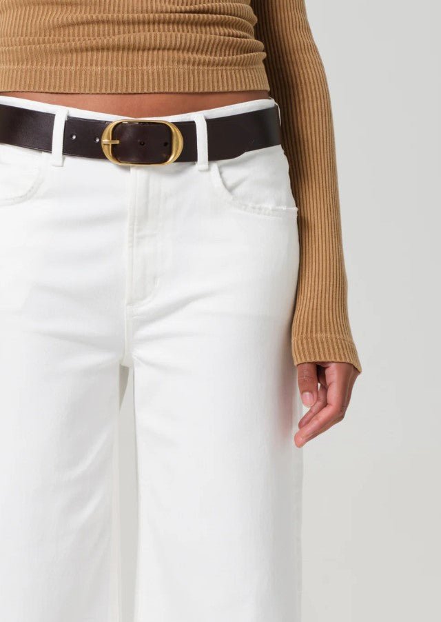 Lyra Wide Leg Crop - Soft White - Jaffi's