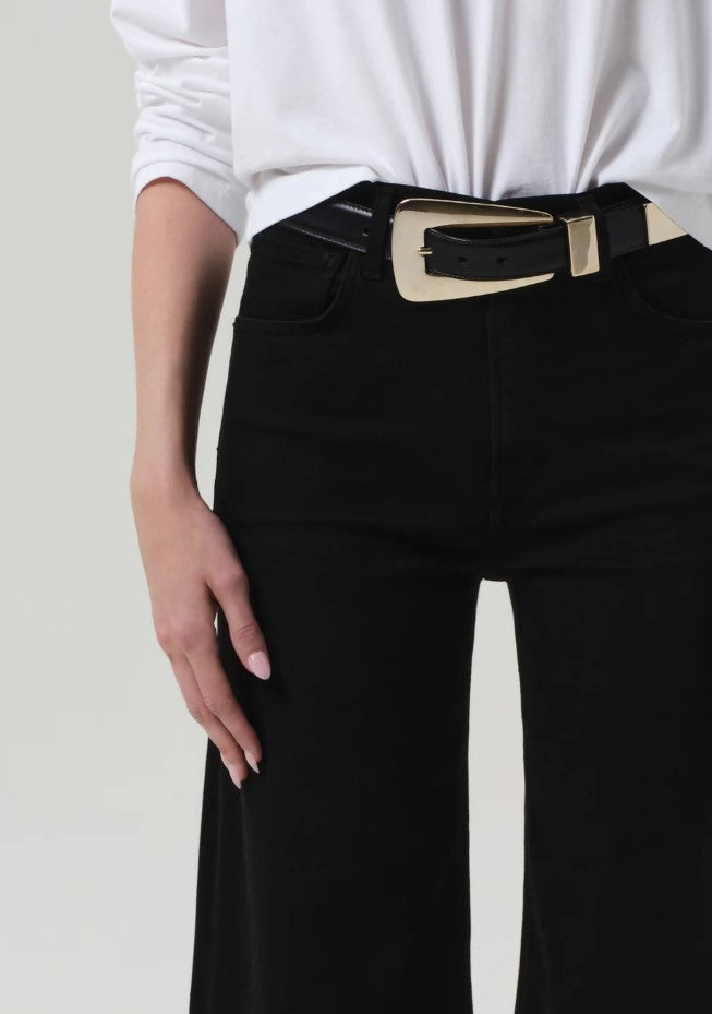 Lyra Long Wide Leg - Plush Black