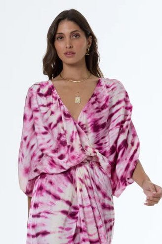 Lysa Top - Electric Fuchsia Lilly Wash - Jaffi's