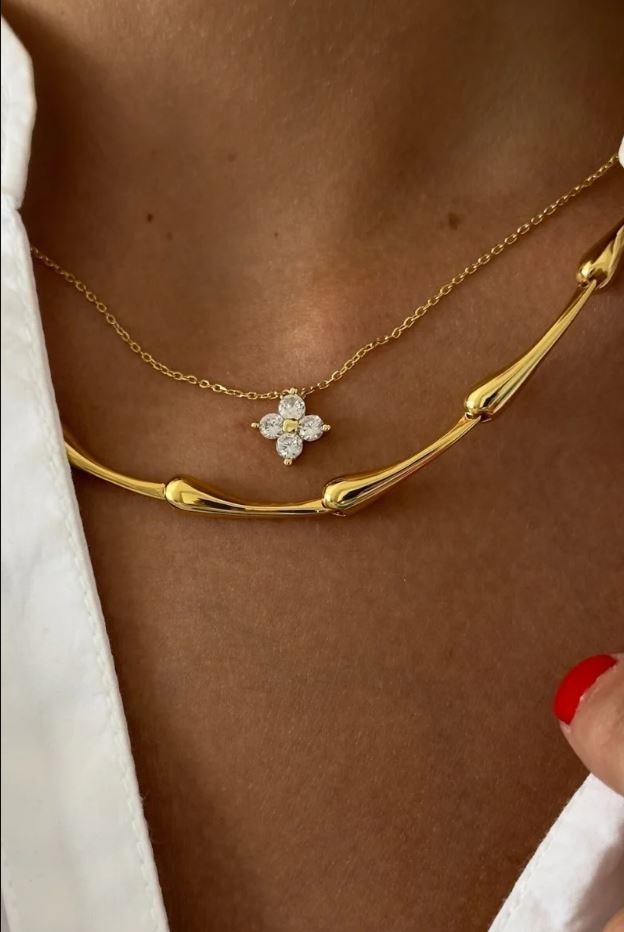 Mae CZ Pendant Necklace - Jaffi's