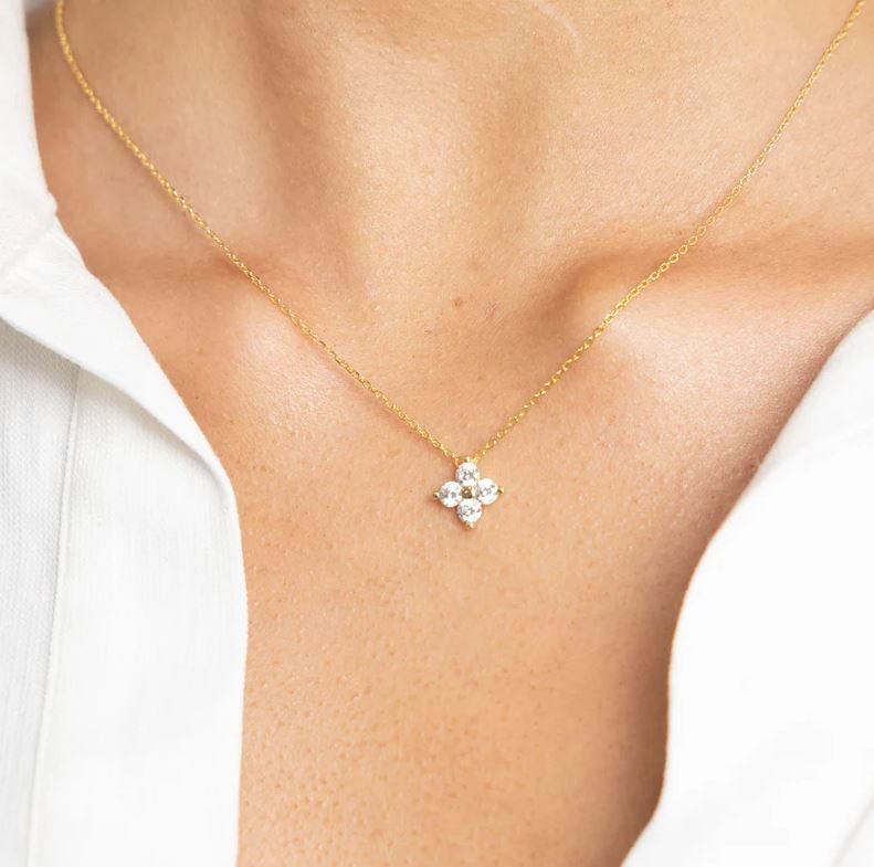 Mae CZ Pendant Necklace - Jaffi's