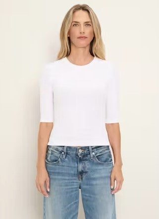 Maeve Crop Tee - White