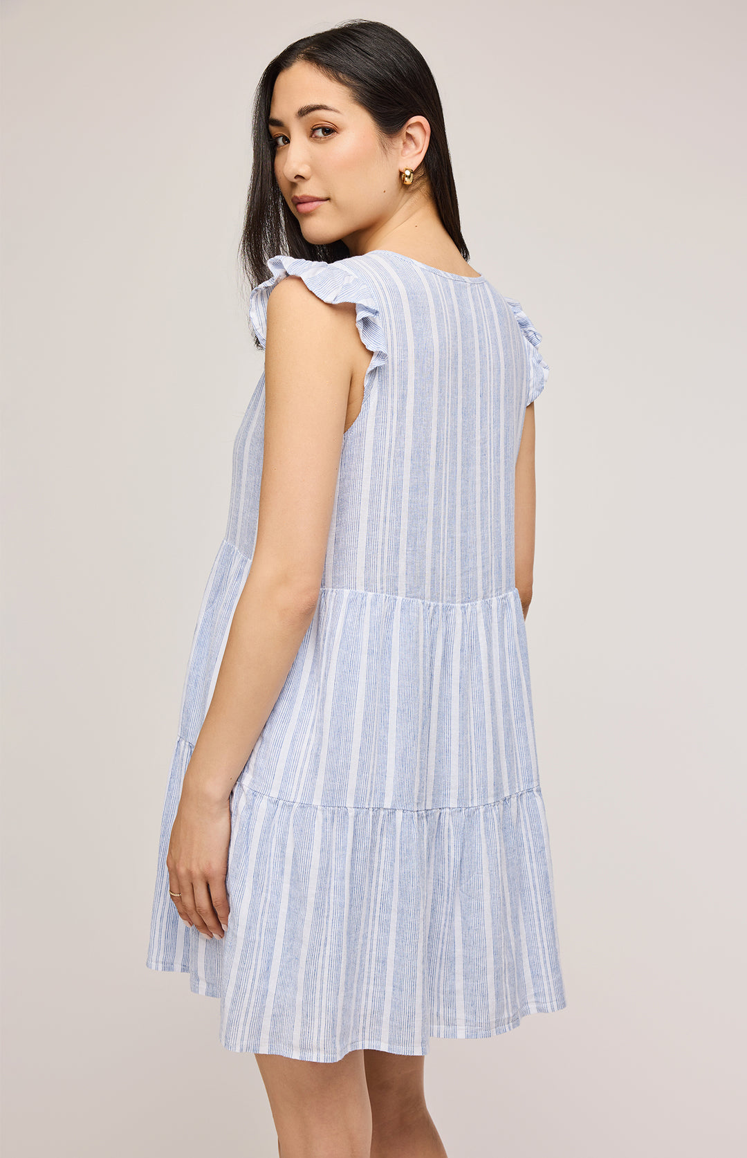 Maggie Dress - Blue Stripe