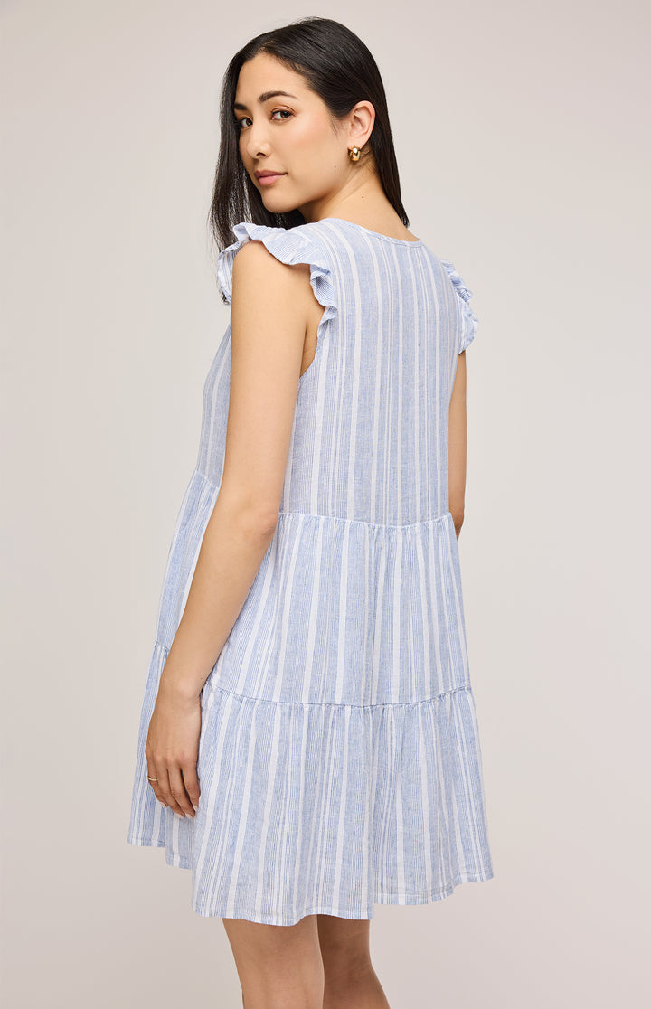 Maggie Dress - Blue Stripe