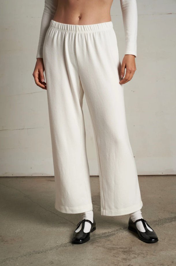 Marcie Brushed Sweater Pant - Sugar - Jaffi's