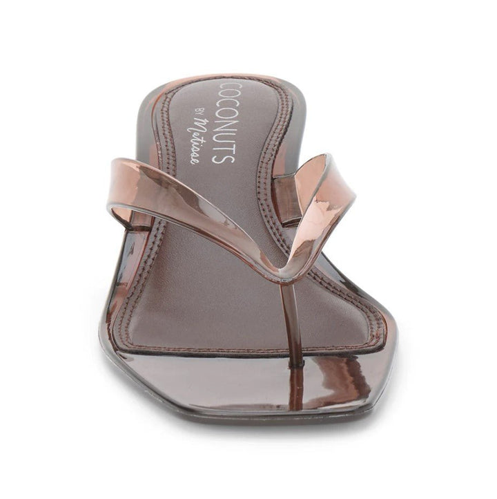 Margo Kitten Heel Flip Flop - Brown - Jaffi's
